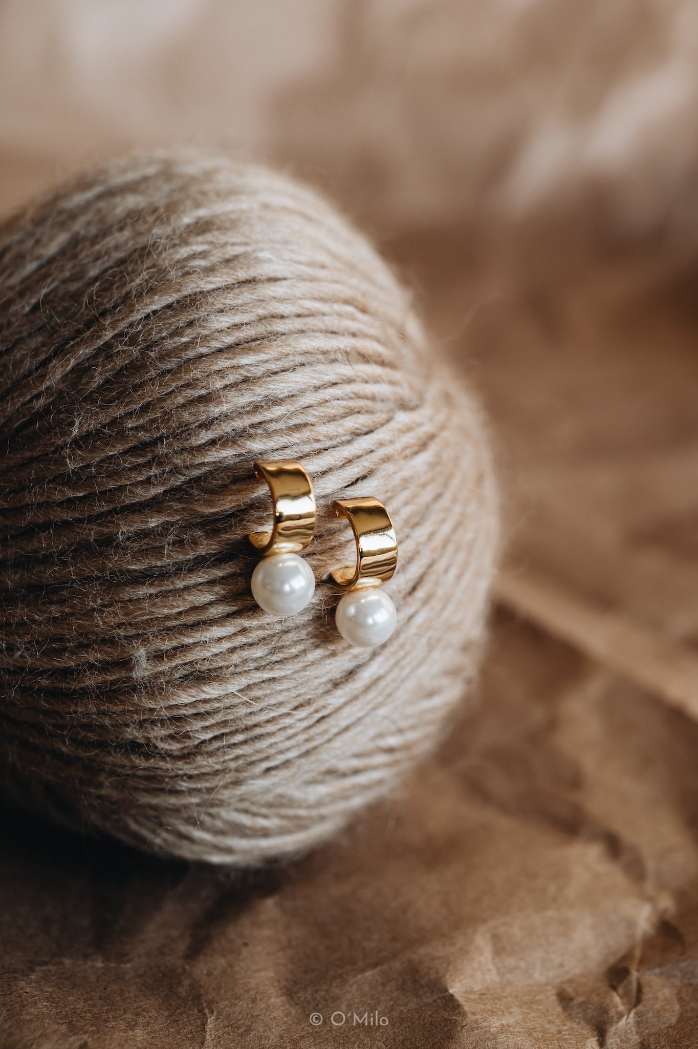 Pearl Hug Studs. Nura