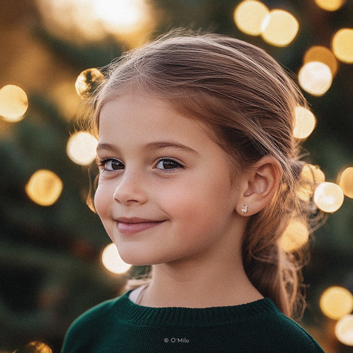 Sparkling Reindeer Earrings. Bambi