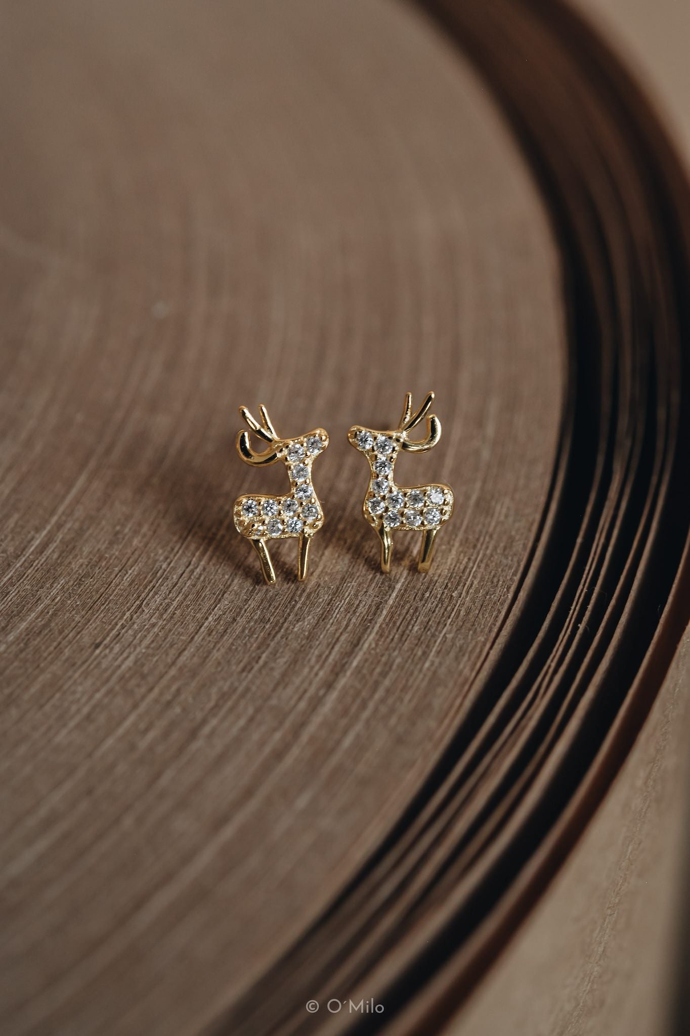 Sparkling Reindeer Earrings. Bambi