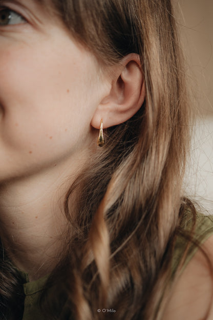 Chunky Raindrop Hoops. Delia