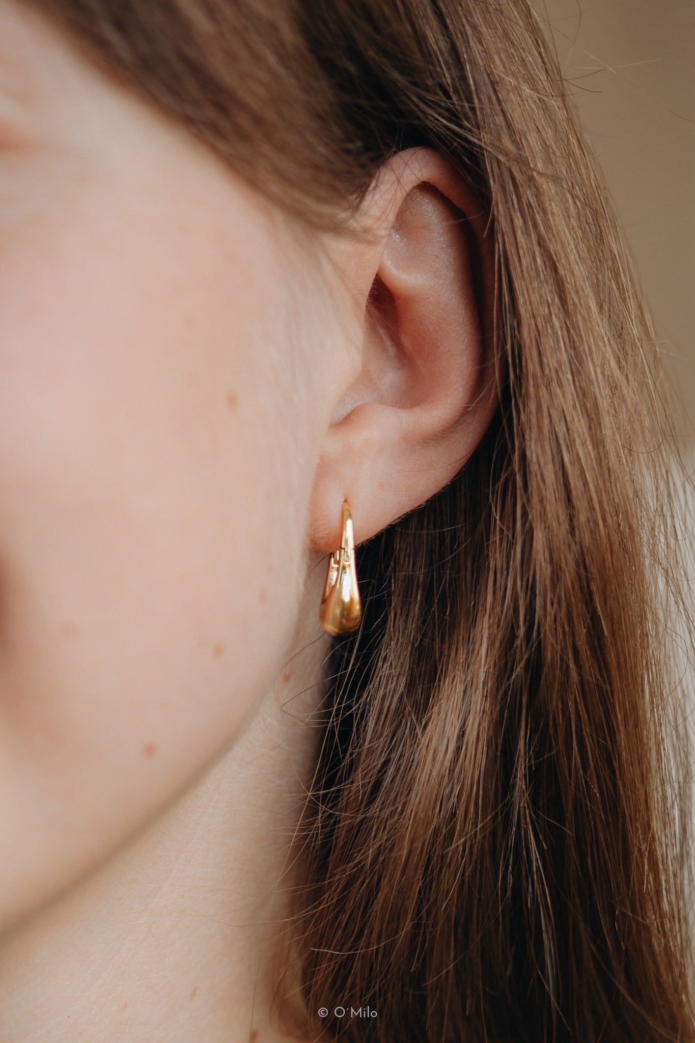 Chunky Raindrop Hoops. Delia