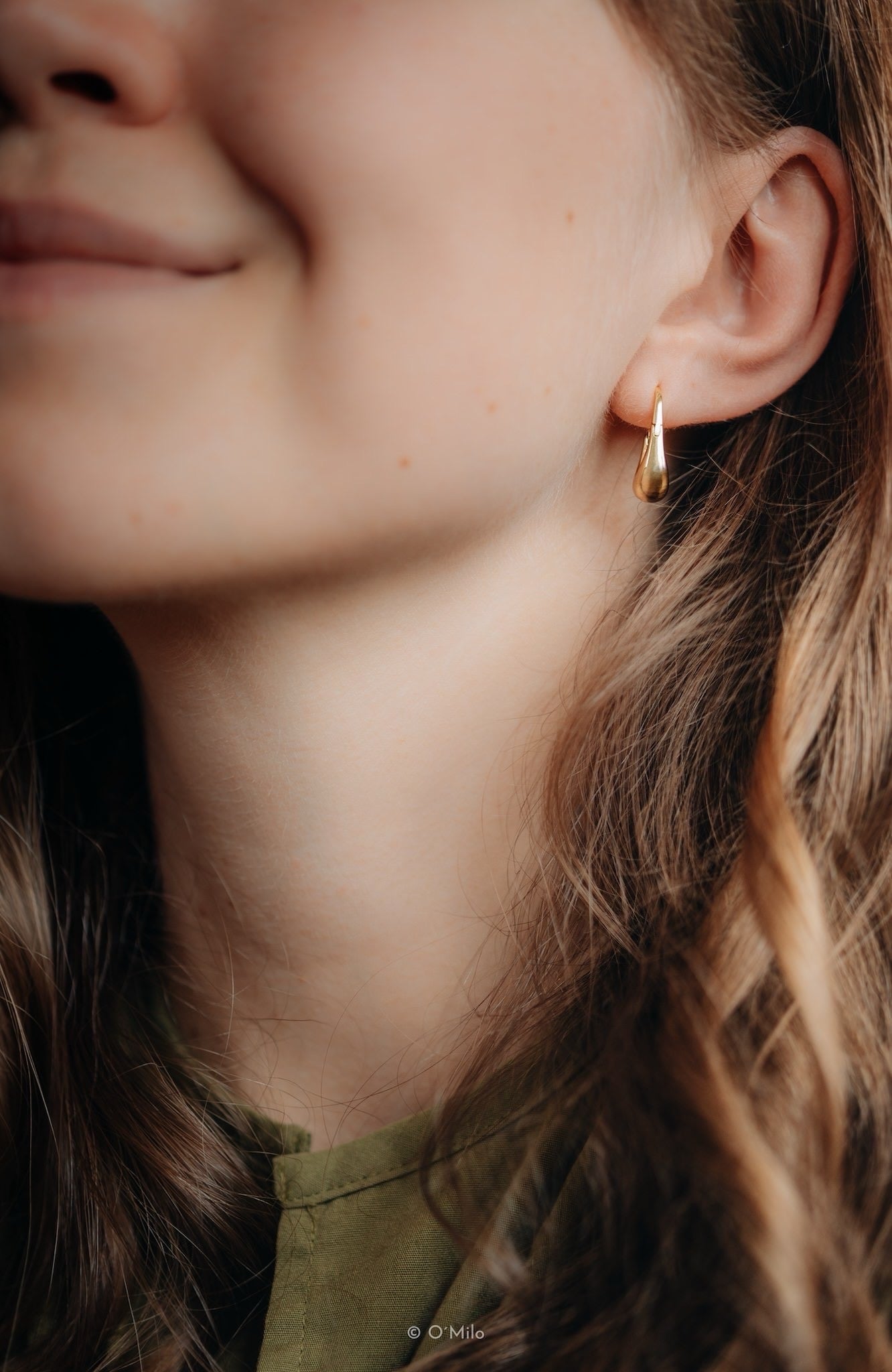 Chunky Raindrop Hoops. Delia