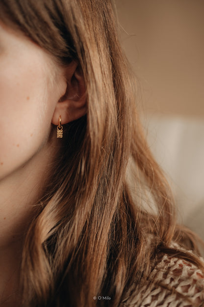 Hammered Ornate Earrings. Esme