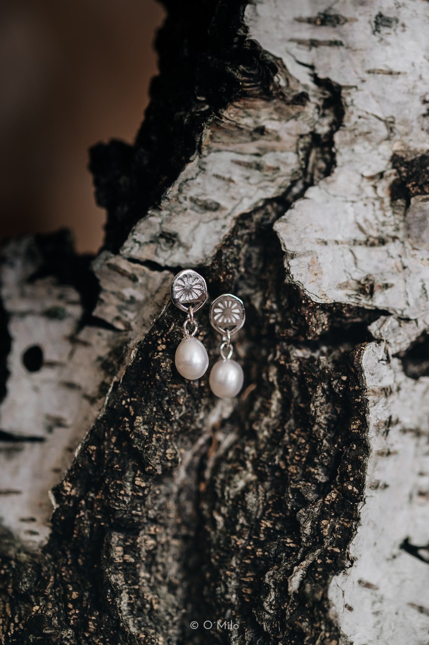 Baroque Pearl Studs. Perla