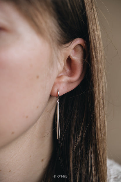 Silver Pendulum Earrings. Vela