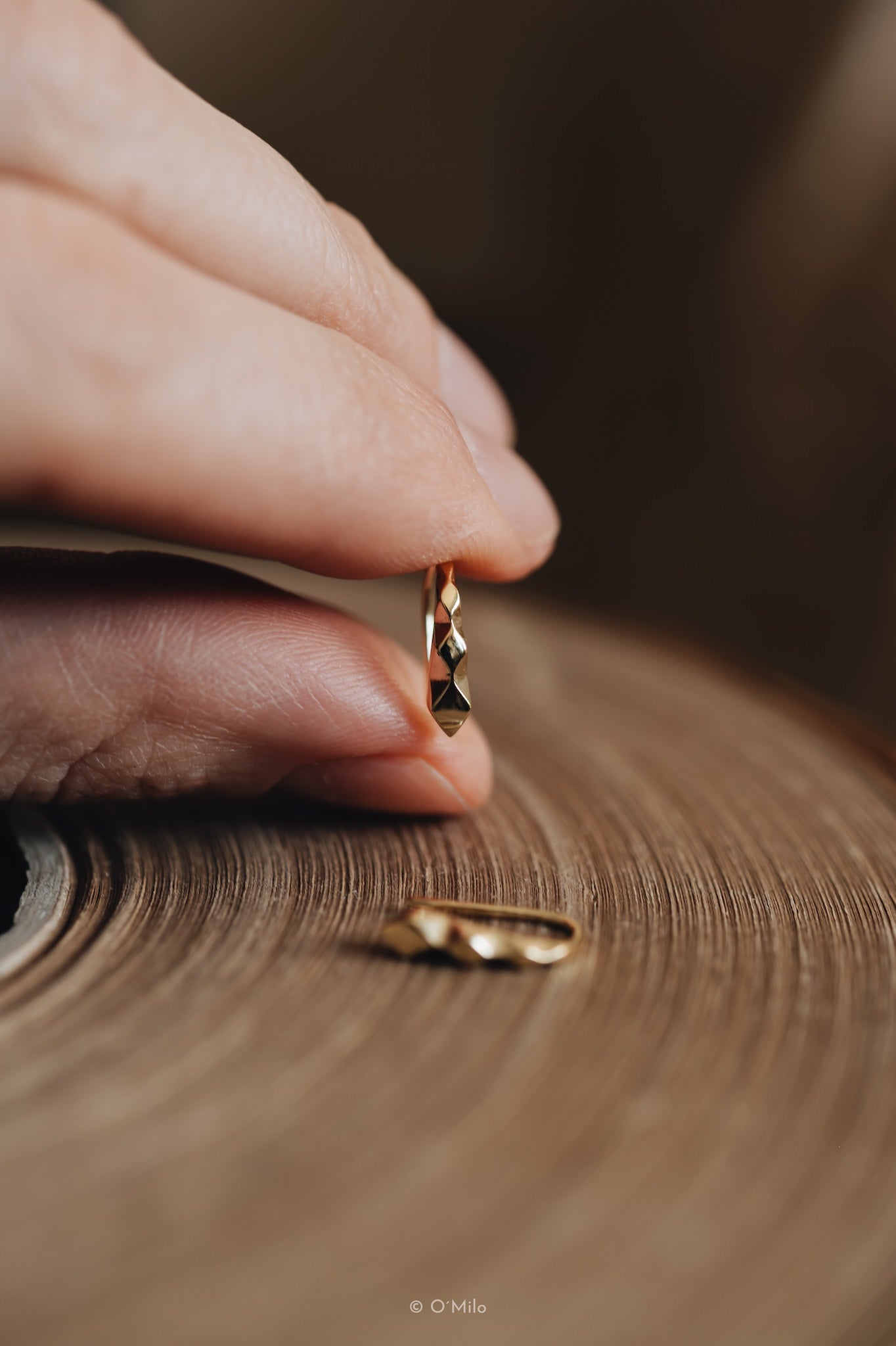 Faceted Petite Hoops. Zoe